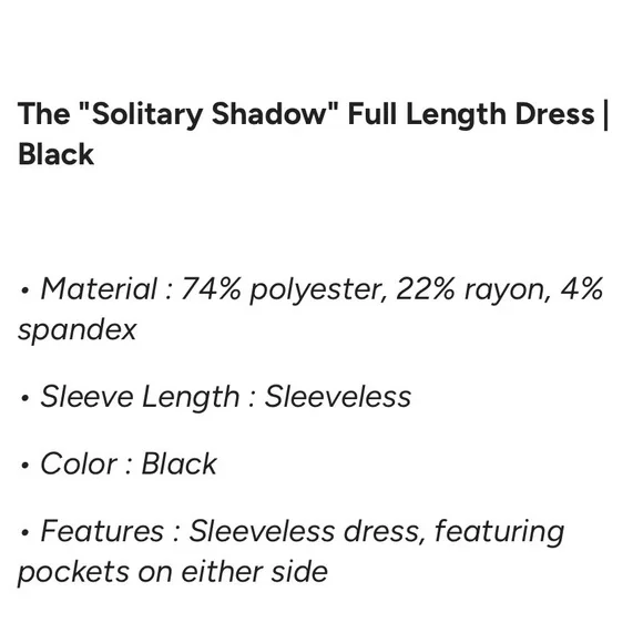 Lively Ghosts Solitary Shadow Sleeveless Dress - Picture 8 of 8